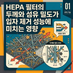 ai thumbnail poster HEPA 필터의 두께와 섬유 밀도가 입자 제거 성능에 미치는 영향 1787636355