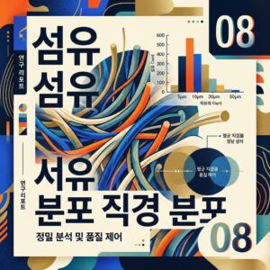 섬유 직경 분포